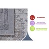 Gulches Luxurious Ivory/Beige Oriental Area Rug - Non-Shedding & Stain Resistant - 4 of 4