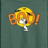 Women's - Peanuts - Boo Snoopy Lightweight French Terry Wide Neck Long Sleeve Shirt - 2 of 4