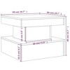 vidaXL Coffee Table Smoked Oak Engineered wood 19.7x19.7x15.7 in - 4 of 4