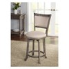 French Country Swivel Counter Height Barstool - Buylateral - 2 of 4