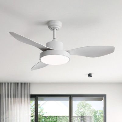47 Inch Ceiling Fans with Lights and Remote 6-Speeds Noiseless Reversible DC Motor, 3CCT, ABS Blades Ceiling Fan for Outdoor Indoor Farmhouse Patio