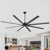 Airsurfer 96-Inch Large Black Ceiling Fans with Remote No Light - 2 of 4