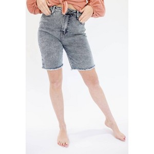 Women's The Becca High Waist Denim Shorts - entro - 1 of 4