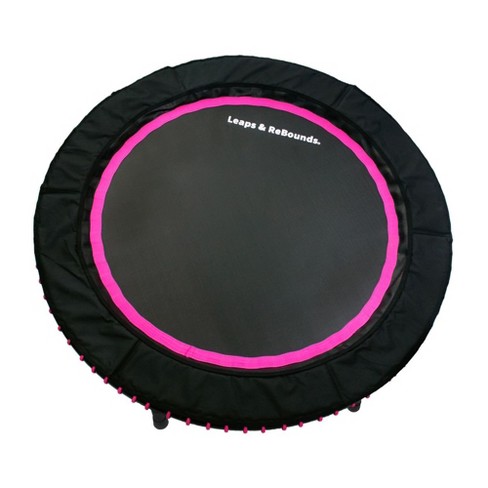 Leaps & Rebounds 40 Round Mini Fitness Trampoline & Rebounder Indoor Home Gym  Exercise Equipment Low Impact Workout For Adults, Pink : Target