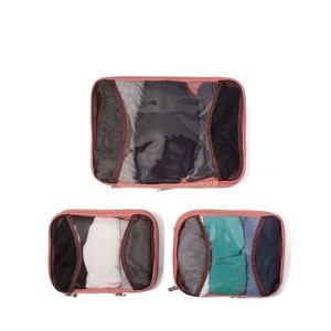 baggallini 2 Medium / 1 Large Compression Packing Cubes Travel Set - 1 of 4
