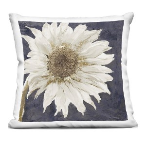 Stupell Industries White Flower Petals Intricate Abstract Daisy Indoor Decorative Throw Pillow, 18 x 18 - 1 of 3