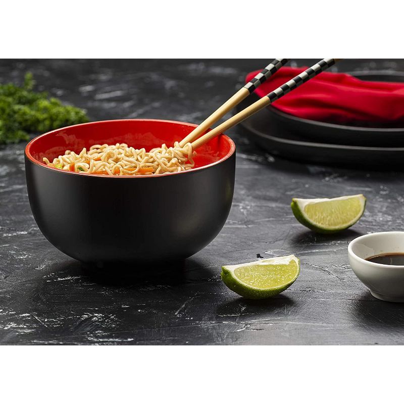 Kook Ceramic Ramen Noodle Bowls, 34 oz, Set of 4, 5 of 6