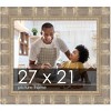 PosterPalooza | 27x21 Wide Bamboo Picture Frame, UV Acrylic, 4 Finishes - Brown, Black, Silver, and Natural - 2 of 4