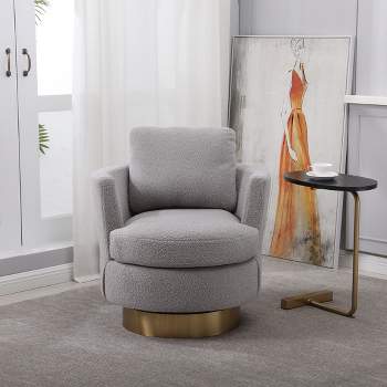 Pinetops Swivel Base Accent Chair Cream - Threshold™ : Target
