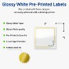 Avery 2" x 2" Labels, Gold Double Border with Florals, 120 ct - 2 of 4