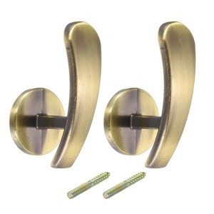 Unique Bargains Aluminum Alloy Office Decorative Wall Mounted Curtain Holdback - 1 of 4