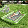 Jasonwell 4-in-1 Inflatable Tanning Lounger, Sun Tan Tub & Pool Raft, Water-Filled Mat for Adults & Kids (XL), Lime with Reflective Base - 2 of 4