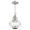 Livex Lighting Newburyport 1 - Light Pendant in  Brushed Nickel - 4 of 4