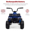 12V Kids Ride On ATV, 4 Wheeler Electric Vehicle for Kids, Battery Powered Quad Toy Vehicle with Music, Horn - 4 of 4