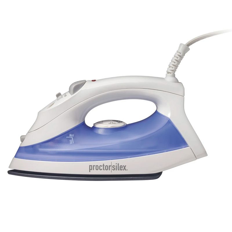 Proctor Silex Simply Better Nonstick Soleplate Iron with Adjustable Steam in Blue, 1 of 8