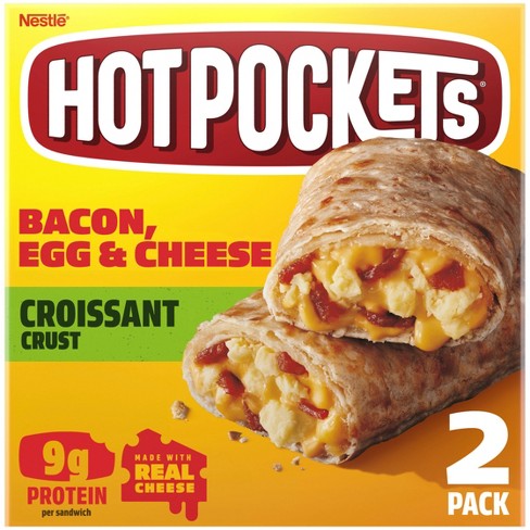 Hot Pockets Bacon Egg & Cheese Frozen Snacks With Croissant Crust - 2ct ...