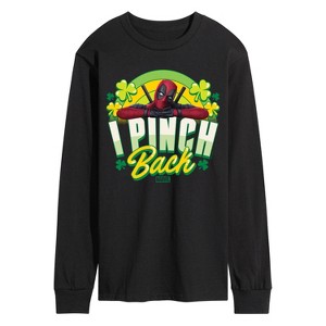 Men's - Marvel - St. Patrick's Day I Pinch Back Long Sleeve Graphic T-Shirt - 1 of 4