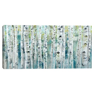 24" x 48" Spring Birches by Studio Arts Unframed Wall Canvas - Masterpiece Art Gallery