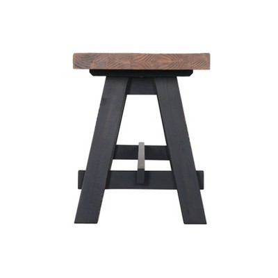 48" Odin Solid Wood Bench Black - Alaterre Furniture