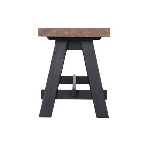 Alaterre Furniture 48" Odin Solid Wood Bench Black: Mid-Century Modern, Pine Frame, Seats 2 - 1 of 4
