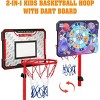 Adjustable Basketball Hoop for Kids 2 9ft to 6 2ft Height Indoor Outdoor Toy Ages 3-8 Years - 2 of 4