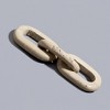 Decorative Object Stone Travertine Chain Link Accent Glam Style for Home Office Bedroom Living Room Decor - 2" Tan - 3 of 4
