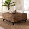 bali & pari Verino Coffee Table Natural Seagrass/Espresso Brown - 3 of 4