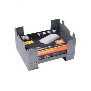 Industrial Revolution Galvanized Steel Foldable Pocket Stove with Fuel for Camping and Emergencies - 1 of 4