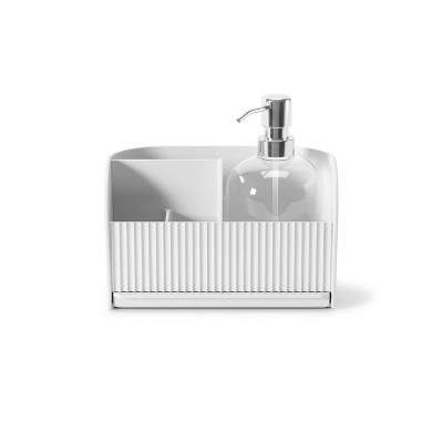 Sling sink caddy with pump