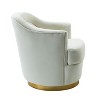 Cornelius Swivel barrel Chair with Metal Base| ART OF LIVING DESIGNS - 3 of 4