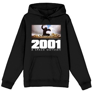 2001: A Space Odyssey Monkey on a Deserted Island Promo Art Men's Black Graphic Hoodie - 1 of 2