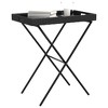 Folding Tray Table Black Flat PE rattan Small Foldable - 4 of 4