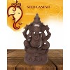 Shastha Clay Kamalar Valampuri Seed Ganesha 7 Inch,Erukkam Poo ,Poonal , White Cloth , Maddur Vade , Kozhukattai Flour For chaturthi - 2 of 4