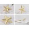 Anna-Kaci Women's Vintage Inspired Hat Pin 8 Inch Long Stick Lapel Pins - 4 of 4