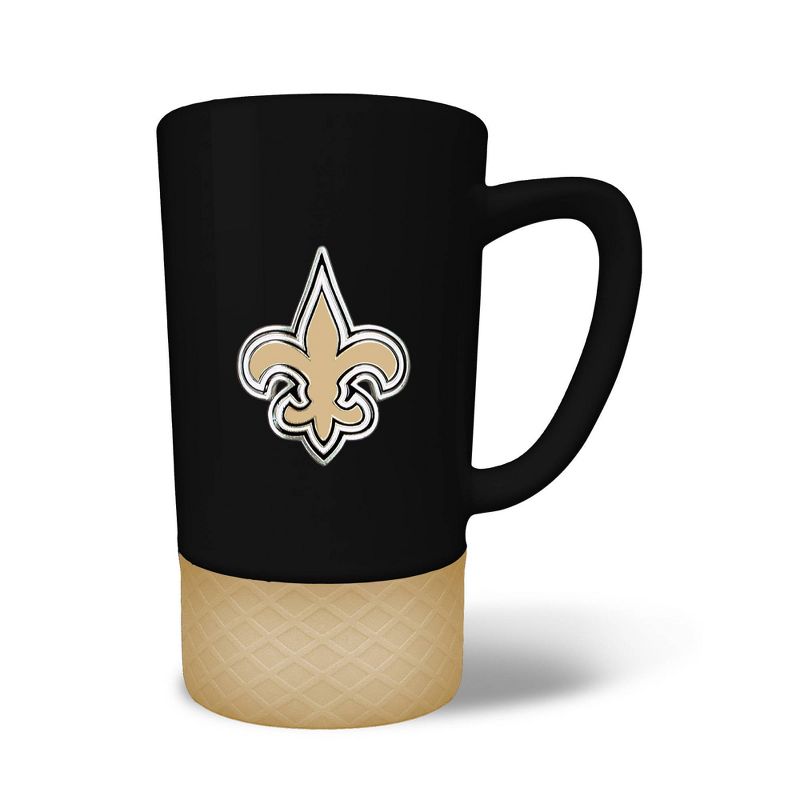 NFL New Orleans Saints 15oz Jump Mug with Silicone Grip, 1 of 2