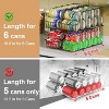 4-Tier Stackable Can Rack Organizer for Kitchen Pantry, Max Can Storage Holder Holds 44 Cans - 2 of 4