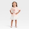 Toddler Girls' Short Sleeve Relaxed T-Shirt - Cat & Jack™ Peach Orange - 4 of 4