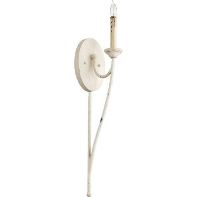 Quorum Lighting Brooks 1-Light Persian White Wall Sconce