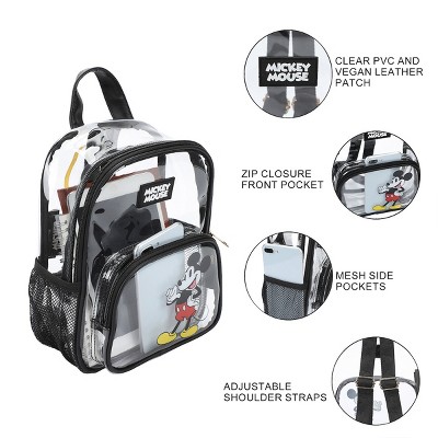 Disney Mickey Mouse Waving Adult 11" Clear Mini Backpack — фото 2