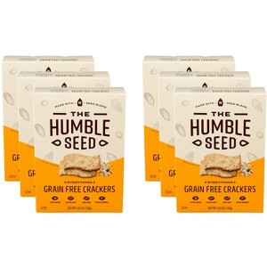 The Humble Seed Grain Free Crackers Everything - Case of 6 - 4.25 oz - 1 of 2