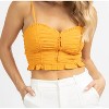Women's SUNSET RUCHED CROP TOP - MNI Los Angeles - 3 of 4