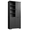 68.00"Bathroom Storage Cabinet with Doors and Drawers, Tilt-Out Laundry Hamper, Multiple Storage Space, Freestanding Style, White - 4 of 4