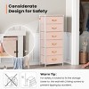 Pellebant Vertical Dresser for Bedroom 6 drawer Storage Tower Steel Frame Wood Top Easy Pull Non-woven Fabrics Drawer - 4 of 4