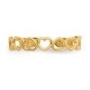 Black Bow Jewelry Open Hearts Toe Ring in 14 Karat Gold - 4 of 4