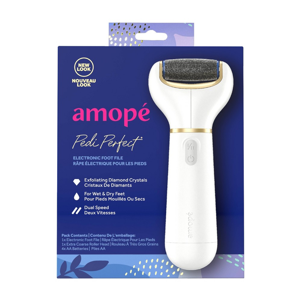 Photos - Makeup Brush / Sponge Amopé Pedi Perfect Foot File with Diamond Crystals for Feet, Removes Hard