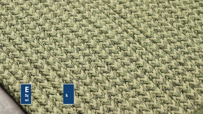 Handmade Braided Green Synthetic Reversible Area Rug 42"x5"