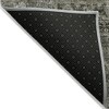Taupe Brown And Charcoal Patchwork Washable Indoor Outdoor Area Rug - 4 of 4