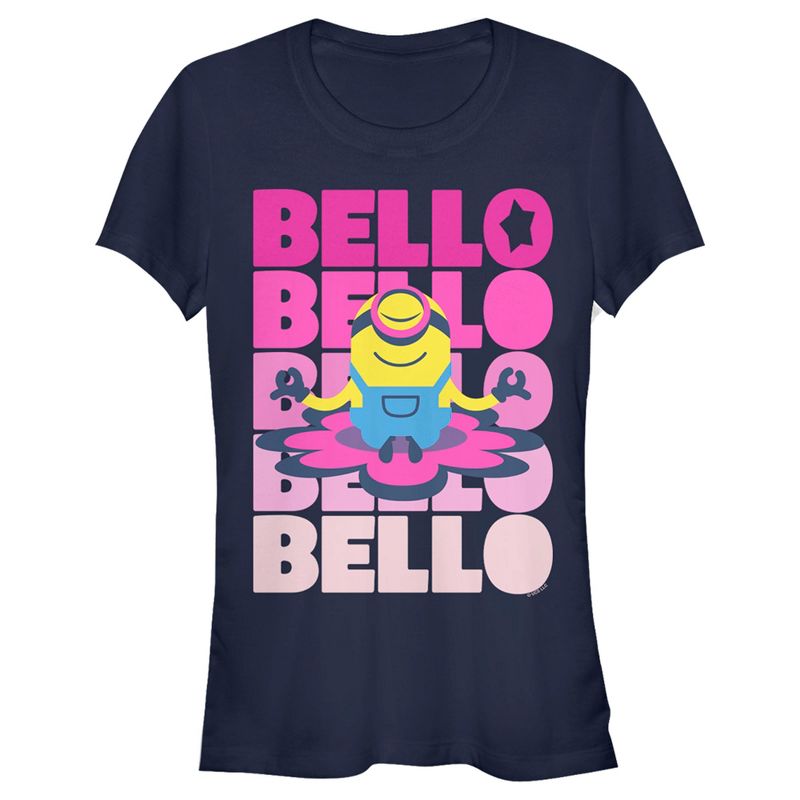 Juniors Womens Minions: The Rise of Gru Stuart Bello Stack T-Shirt, 1 of 5