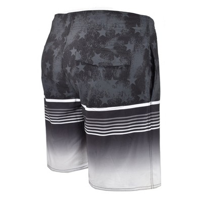 Burnside Men's Boardshort Quick Dry Stars and Stripe Print | Black 36 — фото 3