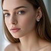 925 Sterling Silver Stud Earrings, Hypoallergenic Jewelry for Women with Sensitive Skin. - 3 of 4